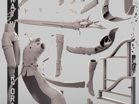 Szyna gwiaździsta Phainon Honkai Model do druku 3D