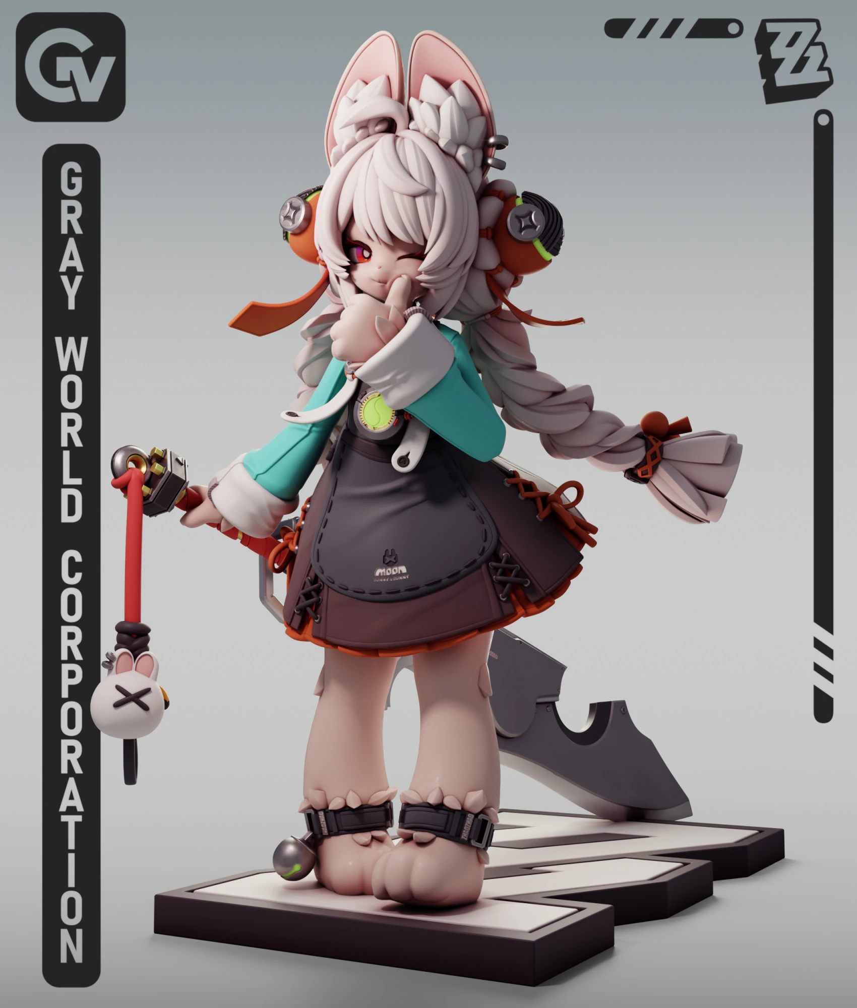 Zhao 1 Zenless Zone Zero 3D Print Model .c4d .max .obj .3ds .fbx .stl .blend 