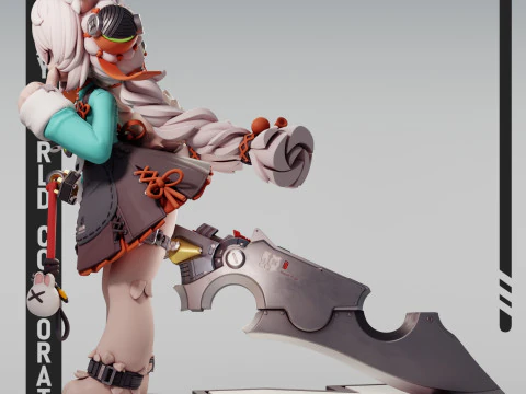 Zhao 1 Zenless Zone Zero 3D Print Model