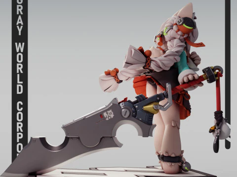 Zhao 1 Zenless Zone Zero 3D Print Model