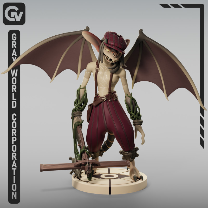 Ivy The Deadlock 3D Print Model .c4d .max .obj .3ds .fbx .stl .blend 