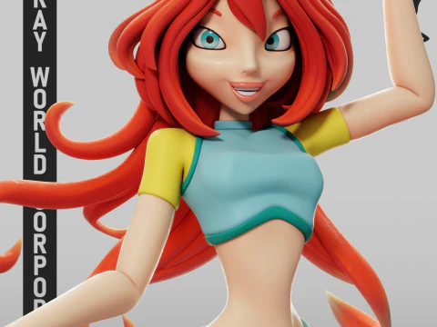 Bloom Winx Club 3D Print Model