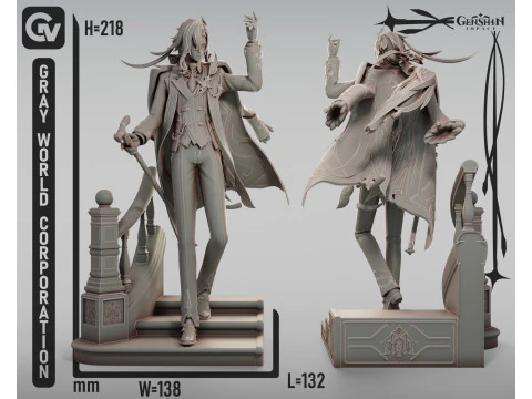 Neuvillette Melusent Gift Genshin Impact 3D Print Model