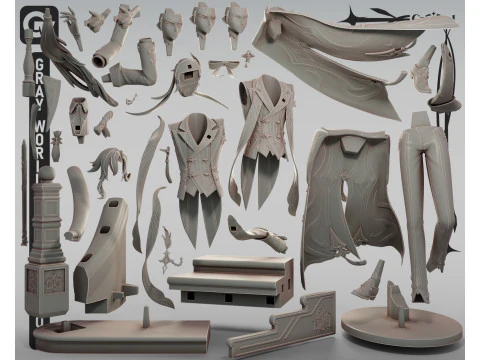 Neuvillette Melusent Gift Genshin Impact 3D Print Model
