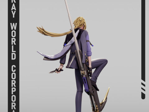 Hugo Vlad Zenless Zone Zero 3D Print Model