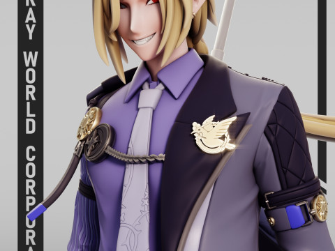 Hugo Vlad Zenless Zone Zero 3D Print Model