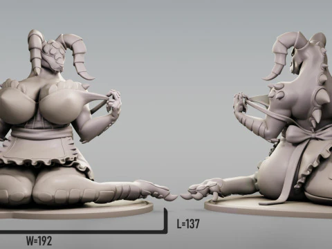 Deathclaw Maid Fallout 3D Print Model