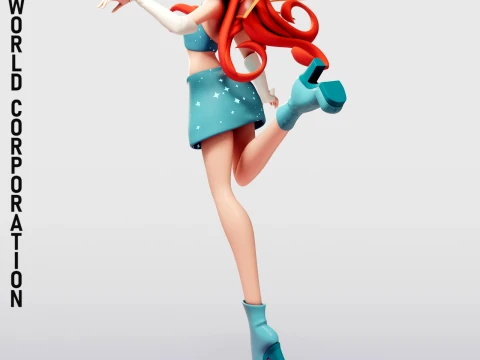 ブルームフェアリーフォーム2 ウィンクスクラブ 3Dプリントモデル