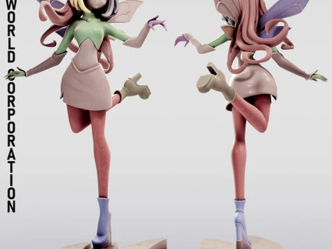 ブルームフェアリーフォーム2 ウィンクスクラブ 3Dプリントモデル