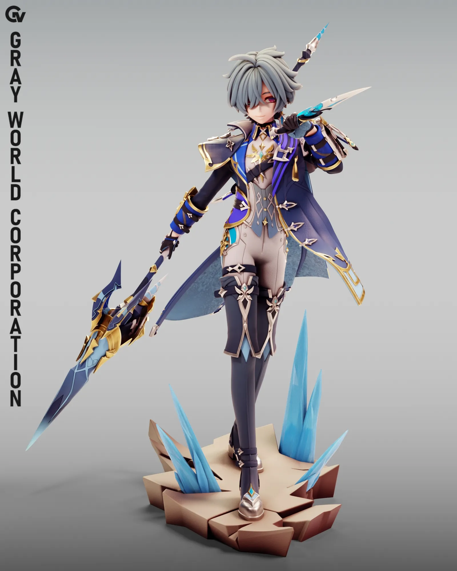 Lohen Genshin Impact 3D Print Model .c4d .max .obj .3ds .fbx .stl .blend 