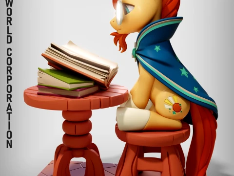 Sunburst My Little Pony 3D Print Model