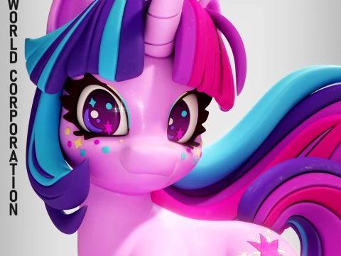 Twilight Sparkle Gen 6 My Little Pony 3D Print Model