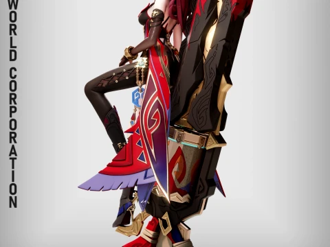 Chasca Genshin Impact 3D Print Model