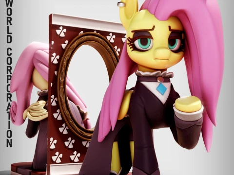 Fluttershy My Little Pony 3D Принт Модель