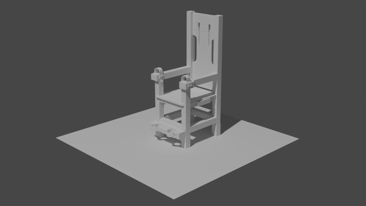 the chair of the suicide bomber 3D Model .c4d .max .obj .3ds .fbx .stl .blend 