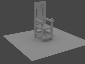 the chair of the suicide bomber 3D Model