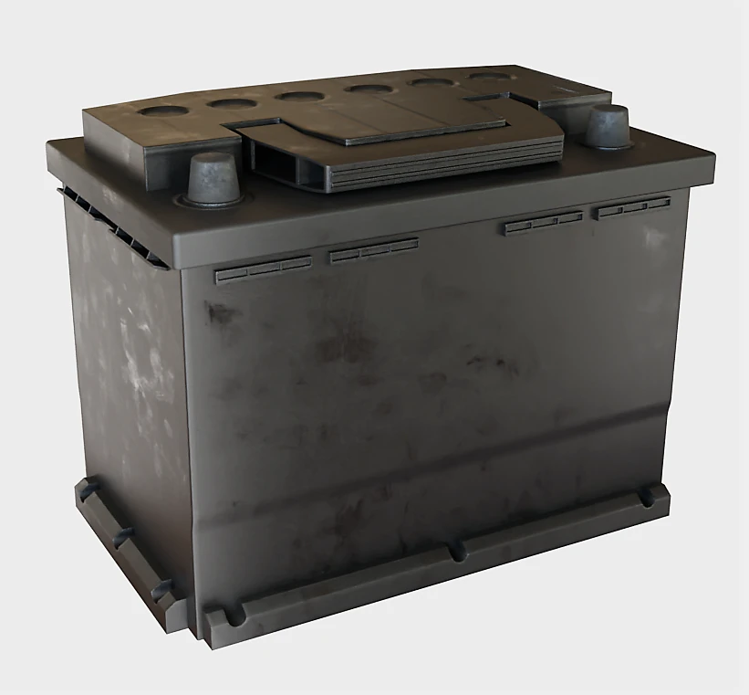 rechargeable battery 3D Model .c4d .max .obj .3ds .fbx .stl .blend