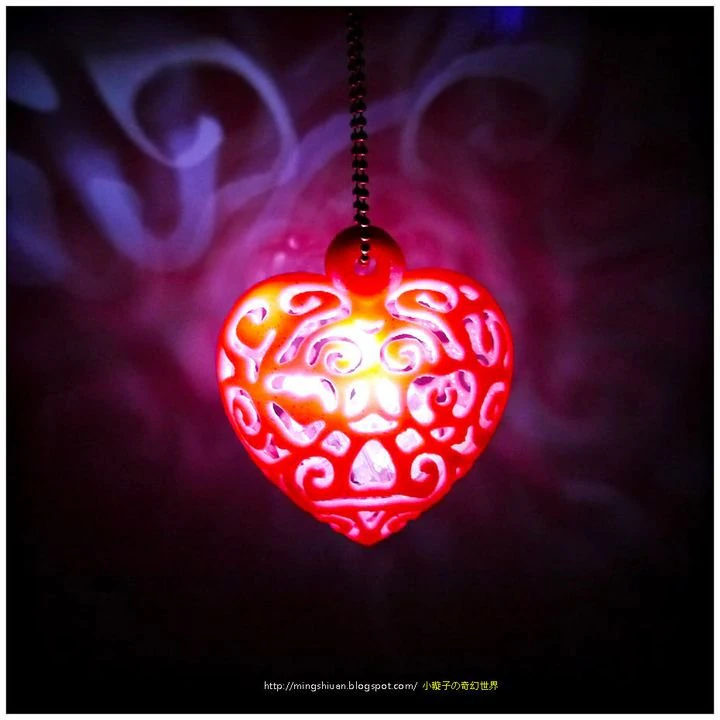 heart light 3D Model .c4d .max .obj .3ds .fbx .stl .blend