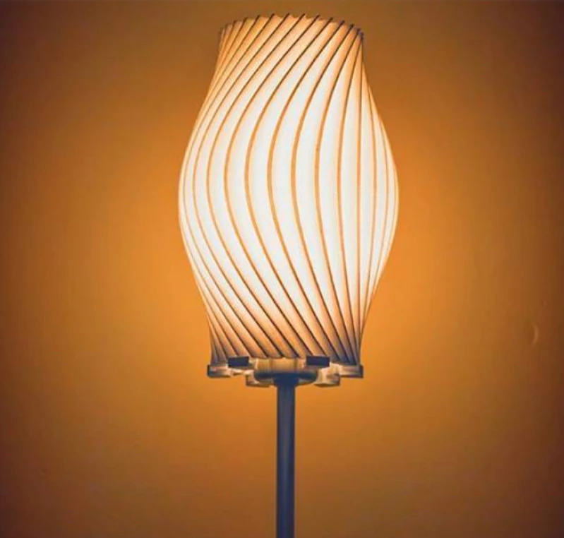 twisted lamp 3D Model .c4d .max .obj .3ds .fbx .stl .blend 