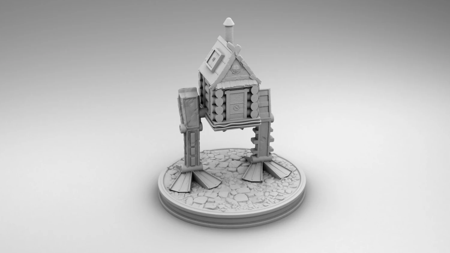 cyber home 3D Print Model .c4d .max .obj .3ds .fbx .stl .blend 