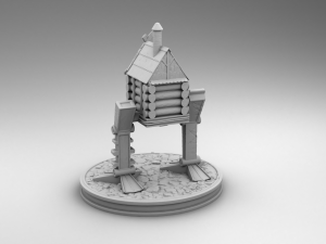 cyber home 3D Принт Модель