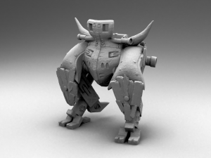 strange robot 3Dプリントモデル