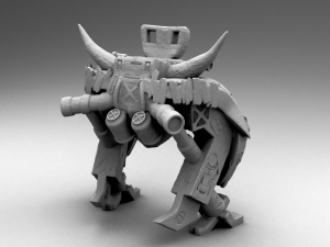 strange robot 3Dプリントモデル