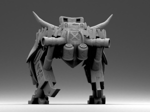 strange robot 3Dプリントモデル