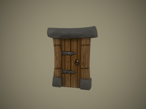 stylized door 3D Model