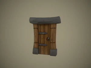stylized door 3D Model