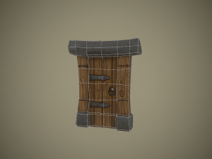 stylized door Modelo 3D