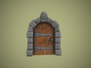 stylized door 3D Model