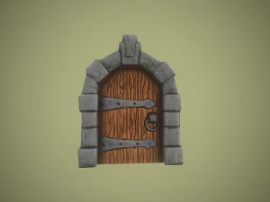 程式化的门 3D 模型