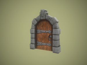 stylized door 3D Model