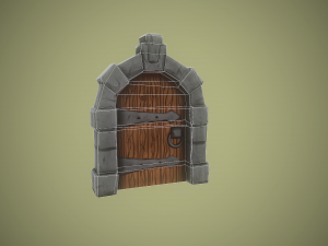 stylized door 3D Model