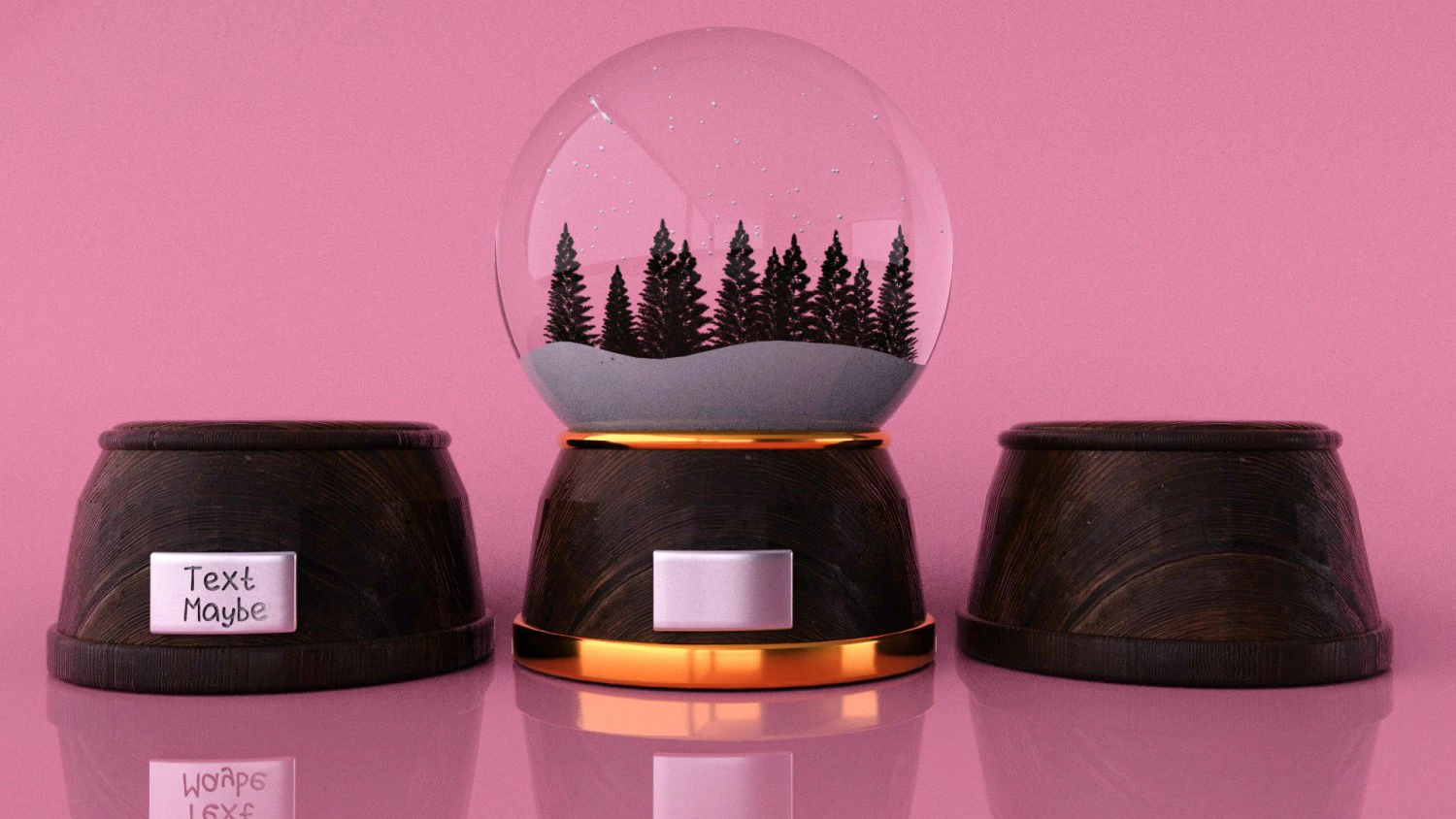 snow globe 3D Model .c4d .max .obj .3ds .fbx .stl .blend 