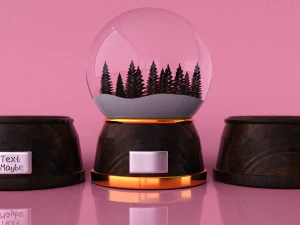 globo de nieve Modelo 3D