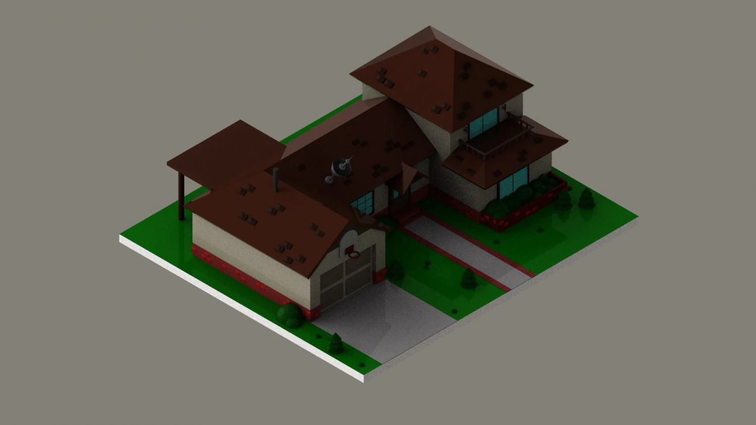 rick and mortys house 3D Model .c4d .max .obj .3ds .fbx .stl .blend 