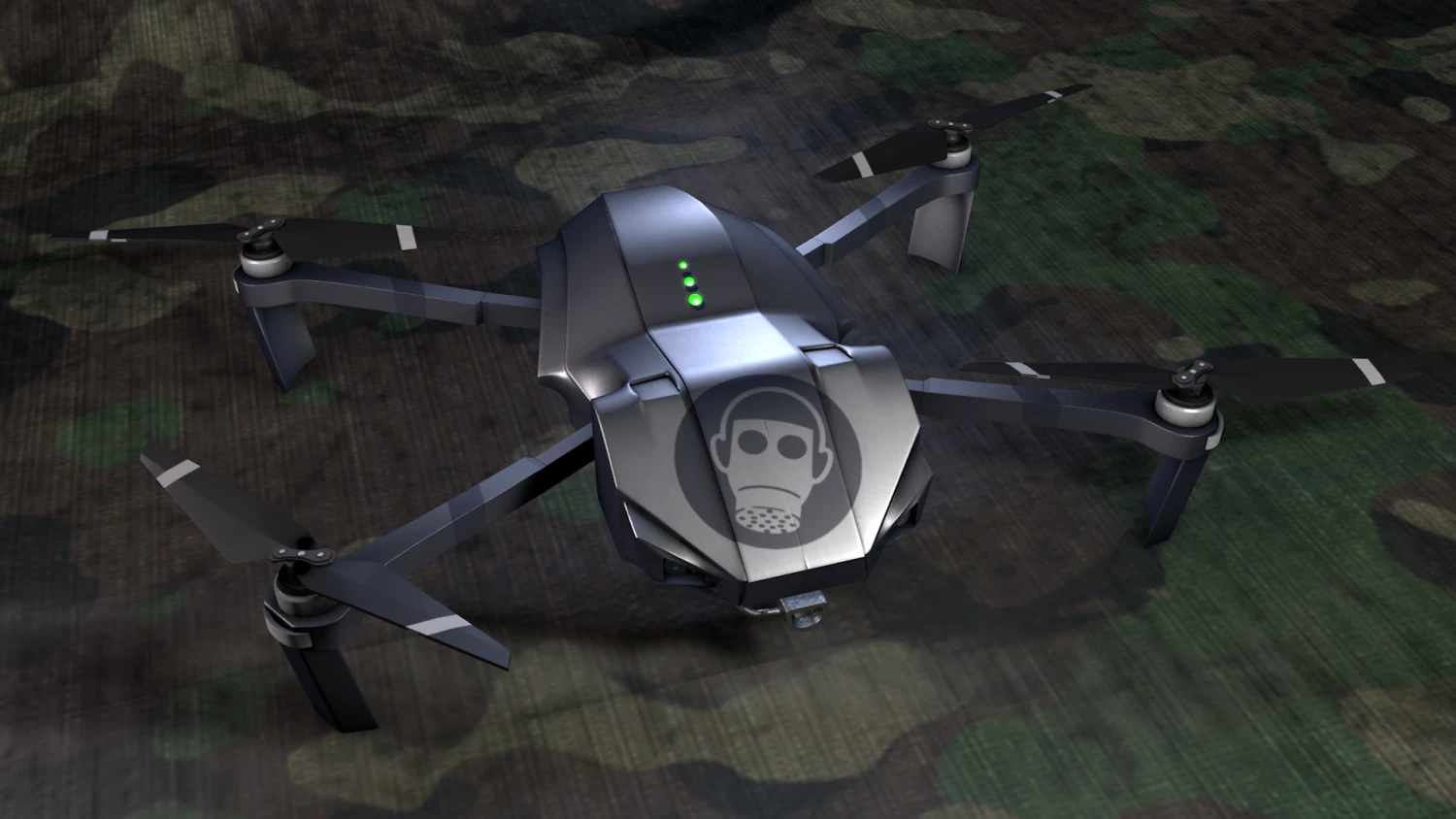 quadcopter 3D Model .c4d .max .obj .3ds .fbx .stl .blend
