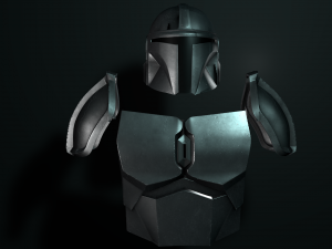 mandalorian armor Model 3D