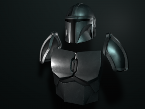 mandalorian armor Modello 3D