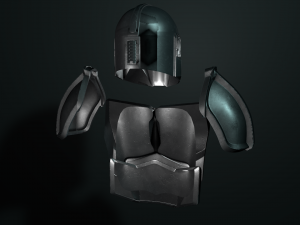mandalorian armor Modello 3D