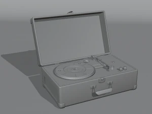 portable record player 3D Model