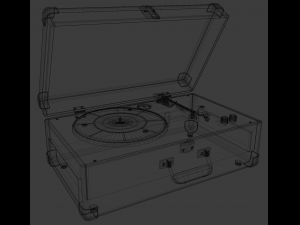 portable record player Modèle 3D