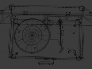 portable record player Modèle 3D