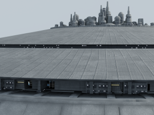 cloud city Modello 3D