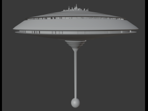 cloud city Modello 3D