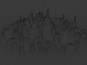 cloud city Modello 3D