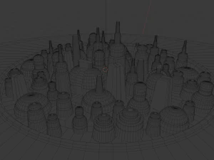 cloud city 3D Model