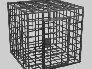 crude iron cage 3D Model